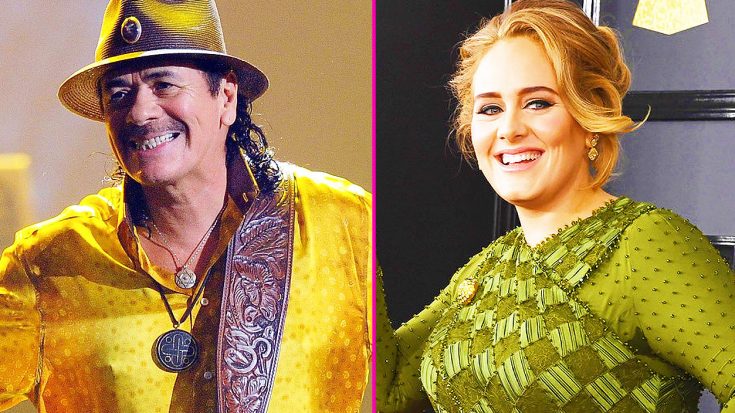 Santana Praises Adele, And Reveals Why He Thinks She Won The GRAMMYs Album Of The Year! | Society Of Rock Videos