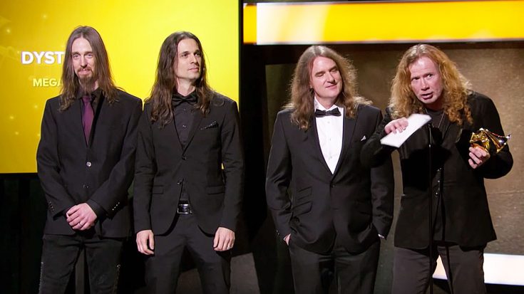 Things Got Awkward When Megadeth’s Grammy Moment Was Met With The Wrong Entrance Music… | Society Of Rock Videos