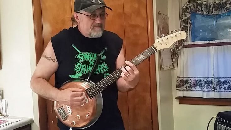 Swamp Rocker Shreds Hot Licks On Frying Pan Guitar – This Ain’t Your Grandmama’s Cookware! | Society Of Rock Videos