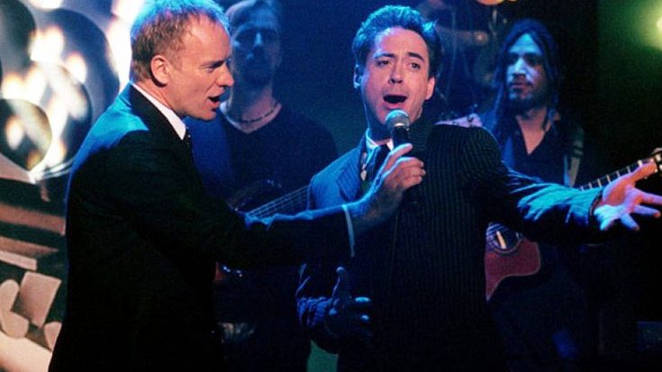 Brace Yourselves For Robert Downey, Jr. And Sting’s Swoonworthy “Every Breath You Take” Duet | Society Of Rock Videos