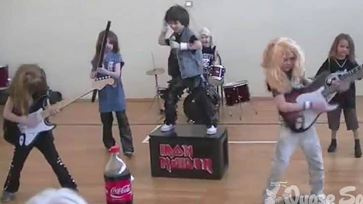 Adorable Little Kids Recreate An Iron Maiden Concert, And It’s Too Awesome For Words | Society Of Rock Videos