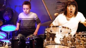 10-Year Old Avery Channels Keith Moon, And Rips A Ridiculous Drum Solo In Epic Who Tribute!