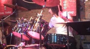 Not Even A Lost Drumstick Is Enough To Throw Michael Cartellone Off His “Gimme Three Steps” Jam!