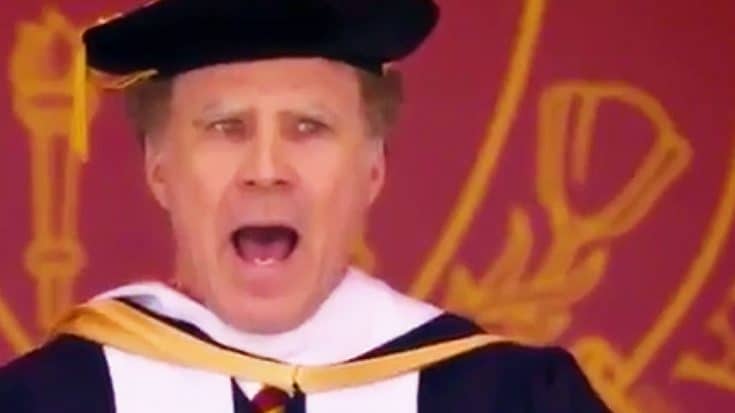 Will Ferrell Hilariously Serenades USC Graduates To ‘I Will Always Love You,’ And It’s The Best Thing Ever! | Society Of Rock Videos