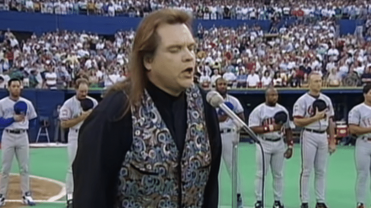 1994 All-Star Game: Meat Loaf Performs “Star Spangled Banner” | Society Of Rock Videos