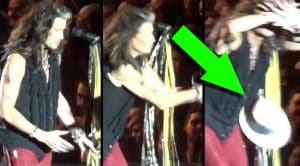 Steven Tyler Asks This Crowd For A Hat… And That’s When All Hell Breaks Loose!