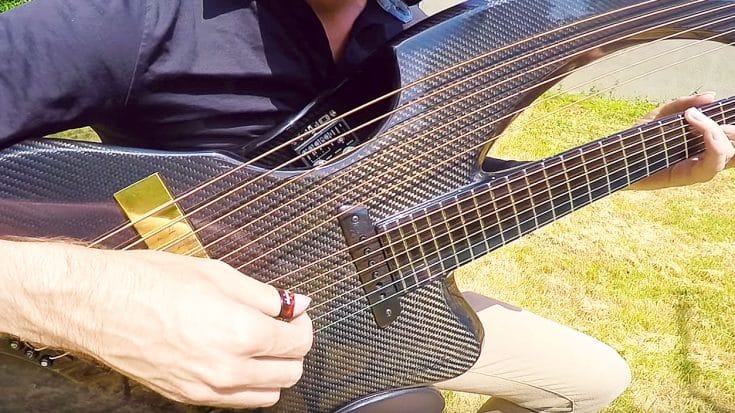 Man Pays Tribute To Chester Bennington With Harp-Guitar Cover Of “Numb” That Is Too Good For Words | Society Of Rock Videos