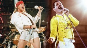 Axl Rose Joins Queen On Stage For High Octane Tribute To Freddie Mercury With ‘We Will Rock You’ Cover!