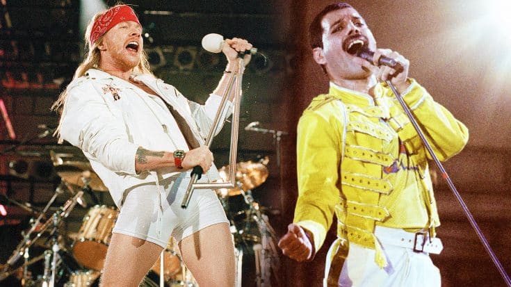 Axl Rose Joins Queen On Stage For High Octane Tribute To Freddie Mercury With ‘We Will Rock You’ Cover! | Society Of Rock Videos