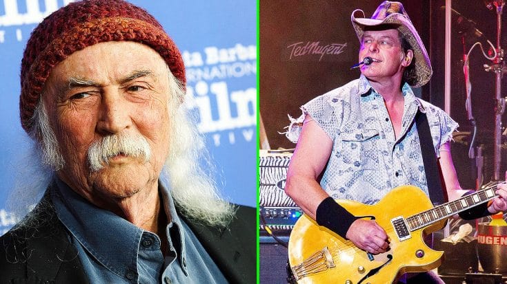 Oh Boy… David Crosby Fires Harsh Comments At Ted Nugent After His Recent Rock Hall Complaint | Society Of Rock Videos