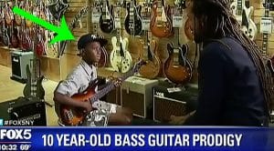10-Year-Old Boy Was Taught By His Dad How To Play Bass – Soon After, It Was All Over The News