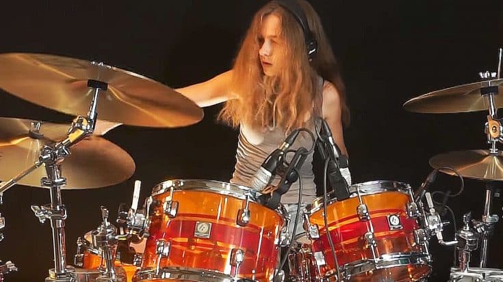 This Young Girl Plays “Love In An Elevator” On Drums And It’s So Good It Should Be A Crime! | Society Of Rock Videos