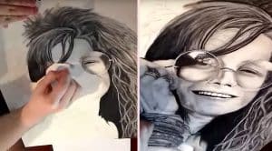 This Time-Lapse Video Janis Joplin Art Coming To Life Is The Most Addicting Thing You’ll Ever See