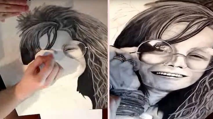 This Time-Lapse Video Janis Joplin Art Coming To Life Is The Most Addicting Thing You’ll Ever See | Society Of Rock Videos