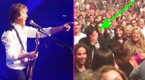 Paul McCartney Spots Celebrity Friend In The Crowd, & Stops His Show To Sing Them ‘Birthday’!