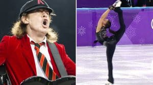 Describe This Ice Skater’s One Woman AC/DC Tribute In 4 Words Or Less