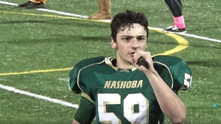 Football Player Grabs Mic To Sing National Anthem – Leaves Every Jaw On The Floor | Society Of Rock Videos