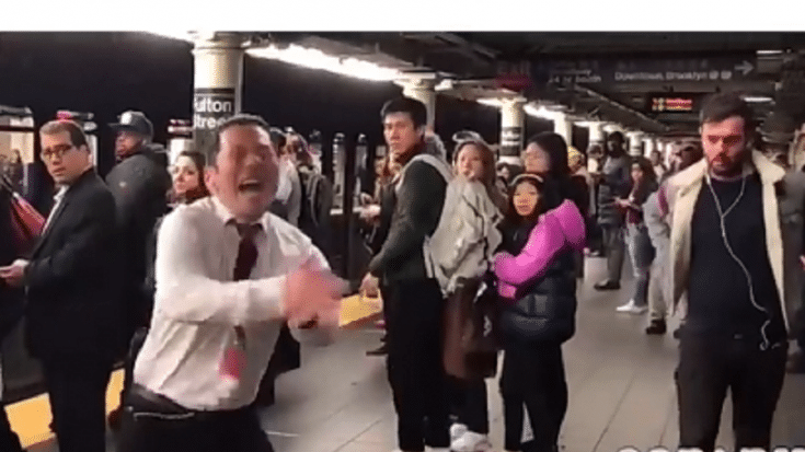 Guy Literally Rocks Out In The Streets – The Look On The Crowd’s Faces Is Hilarious | Society Of Rock Videos