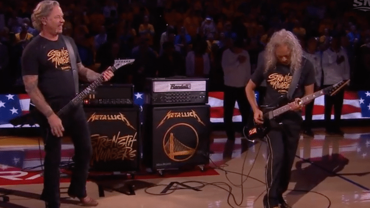 Metallica Performs National Anthem In Game 3 NBA Finals | Society Of Rock Videos