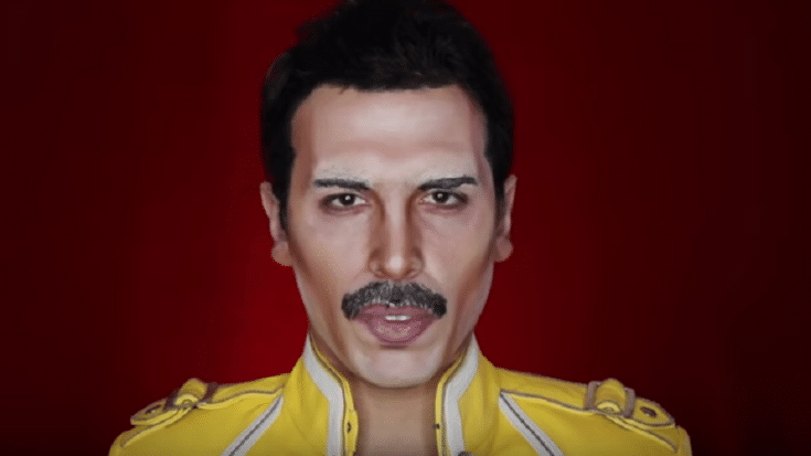 Watch This Guy Turn Himself Into Freddie Mercury With Make-Up | Society Of Rock Videos