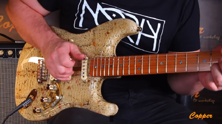 Guy Builds A Working Electric Guitar Out Of 36 Ramen Noodle Packs | Society Of Rock Videos