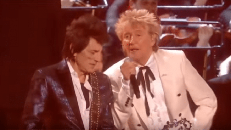 Rod Stewart Reunites With Surviving Faces On Stage | Society Of Rock Videos