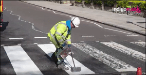 Abbey Road Crosswalk Repainted