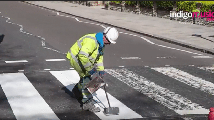 Abbey Road Crosswalk Repainted | Society Of Rock Videos