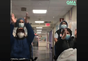 “Don’t Stop Believin'” Plays As Recovered COVID-19 Patients Leave Hospital