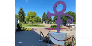 Prince’s Iconic Love Symbol Now Stands In Paisley Park, Minnesota