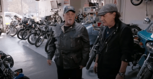 Billy Joel And Brian Johnson Take A Tour of Billy’s Motorcycle Shop