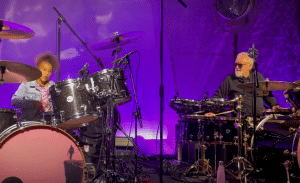 Watch Roger Taylor Jam With Viral Drummer Nandi Bushell