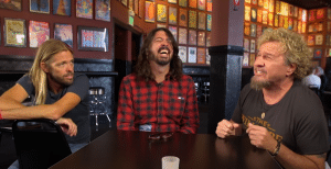 Watch Sammy Hagar Talk Music With Dave Grohl And Taylor Hawkins Pre-show
