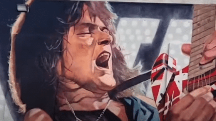 See This Eddie Van Halen Tribute Mural “Come To Life” | Society Of Rock Videos