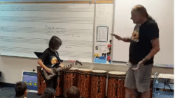 Sebastian Bach Visits Stepson’s Music Class | Society Of Rock Videos