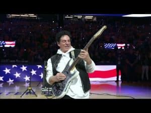 Watch Neal Schon Perform National Anthem At NBA Finals Opening