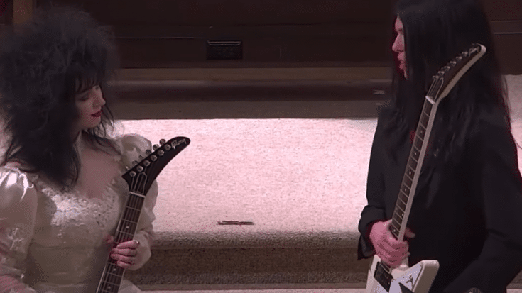 Couple Exchanges Guitars Instead Of Rings In Their Wedding | Society Of Rock Videos