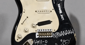 Kurt Cobain Smashed Nirvana Guitar Sells For $596,900