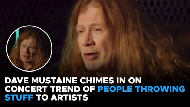Dave Mustaine Chimes In On Concert Trend Of People Throwing Stuff To Artists | Society Of Rock Videos