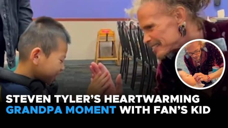 Steven Tyler’s Heartwarming Grandpa Moment With Fan’s Kid Goes Viral | Society Of Rock Videos