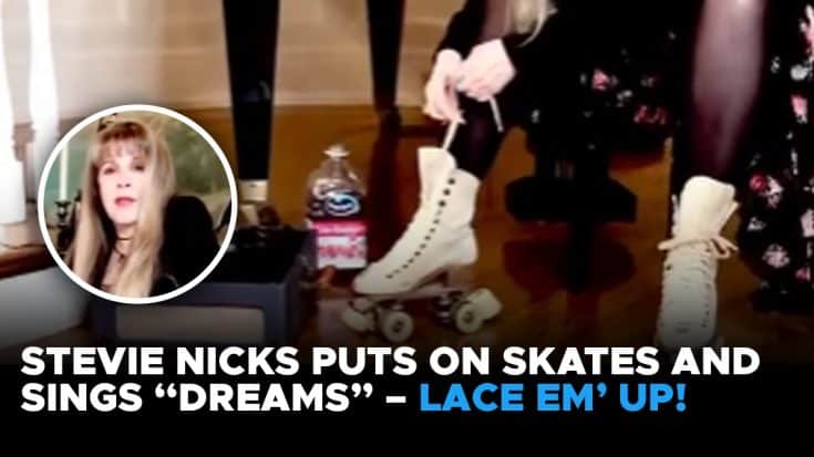 Stevie Nicks Puts On Skates and Sings “Dreams” – Lace Em’ Up! | Society Of Rock Videos