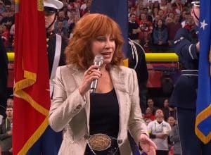 Watch Reba McEntire and Post Malone Kicks Off Superbowl LVIII