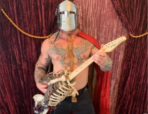Dedicated Metal Fan Turns His Uncle’s Skeleton To A Guitar