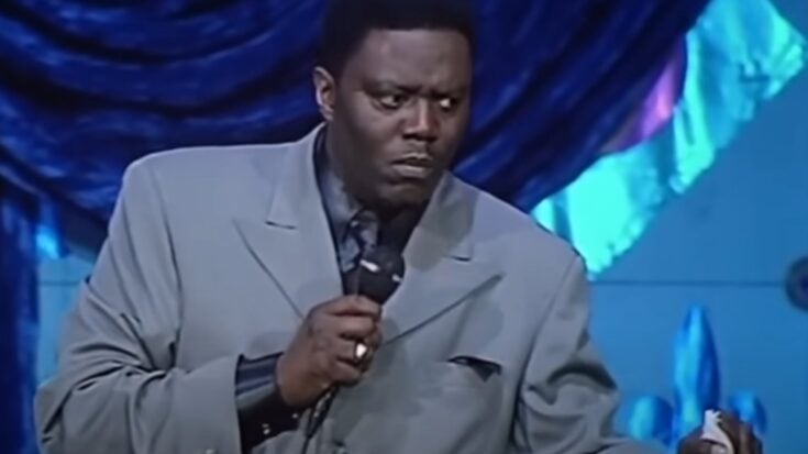 Bernie Mac performing comedy