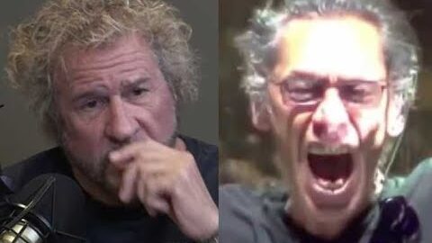 Sammy Hagar and Van Halen photograph side by side