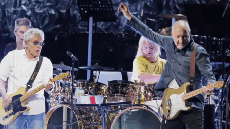 the Who performing together on stage