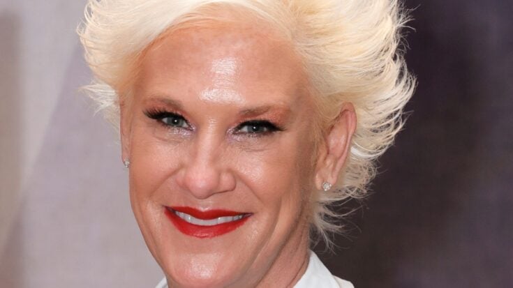 Anne Burrell smiling in one of her last photos at food network