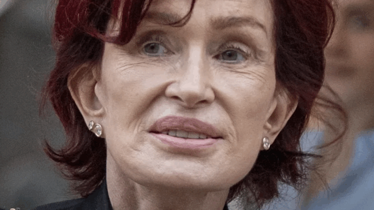 Sharon Osbourne looking at a distance