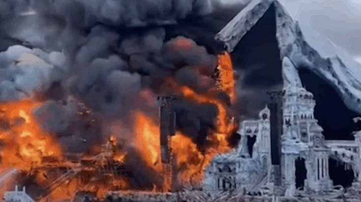 Tomorrowland engulfed in flames