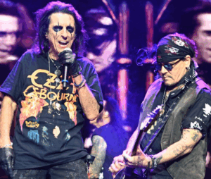 Johnny Depp Joins Alice Cooper’s Band to Perform an Ozzy Osbourne Tribute at the O2 Arena